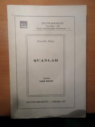 Şu Anlar Honore De Balzac