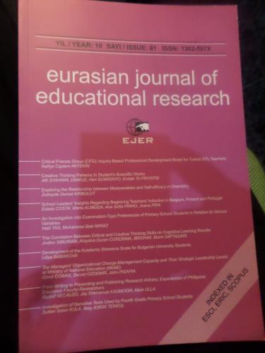 Eurasian Journal Of Educational Research 2019 / 81