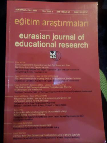 Eğitim Araştırmaları 2005 / 21