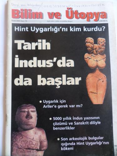 Bilim ve Ütopya 2000 / 78 - Tarih İndus'da da Başlar
