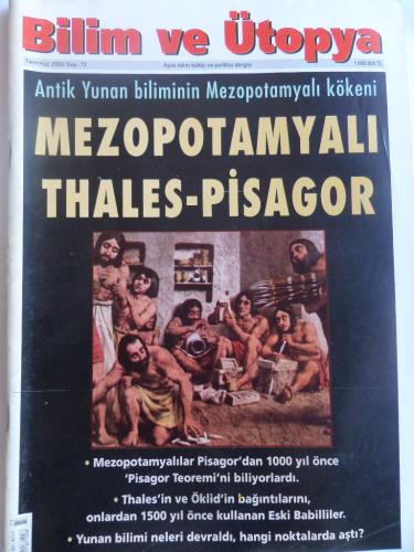 Bilim ve Ütopya 2000 / 73 - Mezopotamyalı Thales-Pisagor