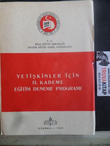 Yetişkinler İçin II. Kademe Eğitim Deneme Programı