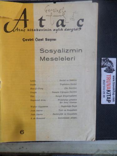Ataç Çeviri Özel Sayısı 1962 / 6