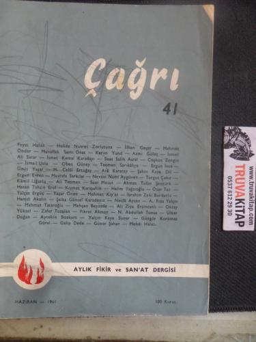 Çağrı Aylık Fikir ve San'at Dergisi 1961 / 41