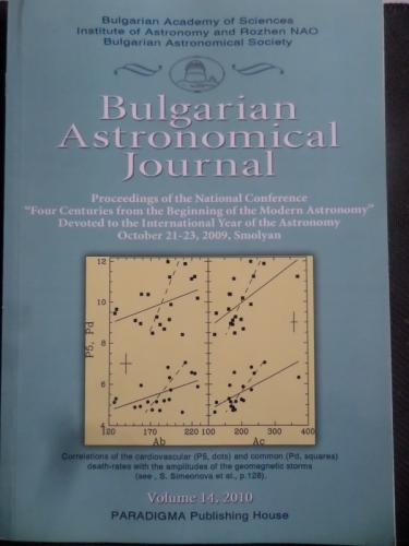 Bulgarian Astronomical Journal 2010 / 14