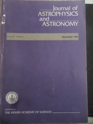 Journal Of Astrophysics and Astronomy 1991 / 4
