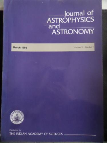 Journal Of Astrophysics and Astronomy 1992 / 1