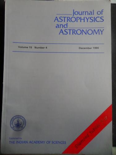 Journal Of Astrophysics and Astronomy 1994 / 4
