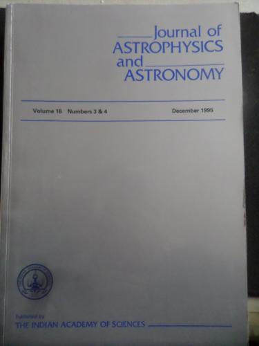 Journal Of Astrophysics and Astronomy 1995 / 3-4