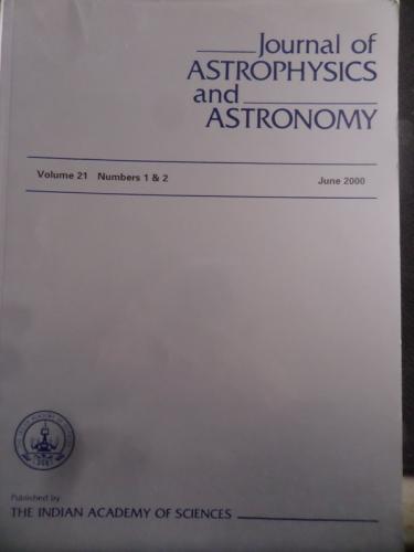 Journal Of Astrophysics and Astronomy 2000 / 1-2