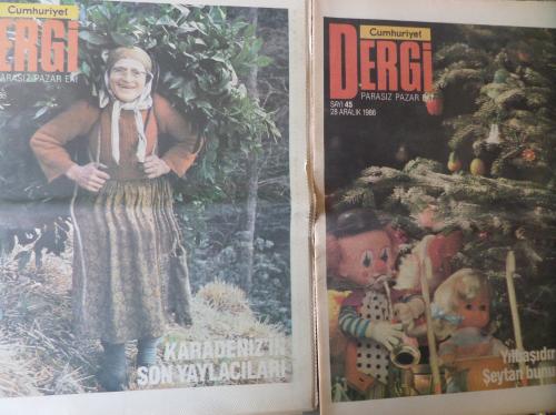 Cumhuriyet Dergi Pazar Eki 1986 / 42-45 (2 Adet)
