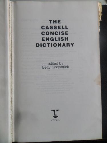 The Cassell Concise English Dictionary Betty Kirkpatrick