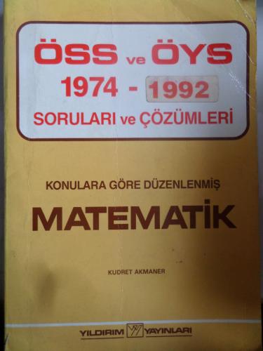 ÖSS ve ÖYS 1974-1992 Sorularlı ve Çözümleri Matematik