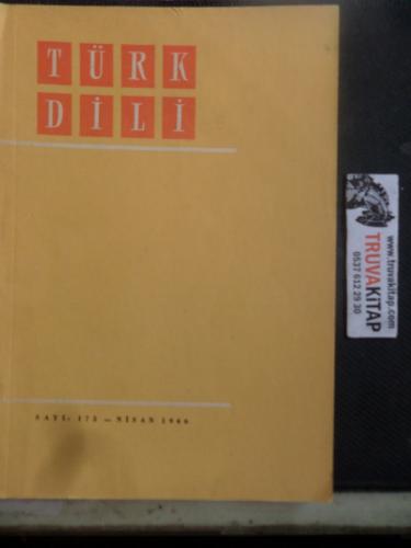 Türk Dili Dergisi 1966 / 175