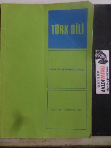 Türk Dili Dergisi 1970 / 226