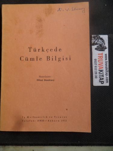 Türkçede Cümle Bilgisi