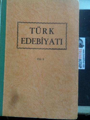 Türk Edebiyatı Cilt 3 Ahmet Kabaklı