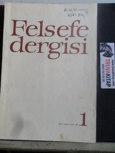 Felsefe Dergisi 1973 / 1