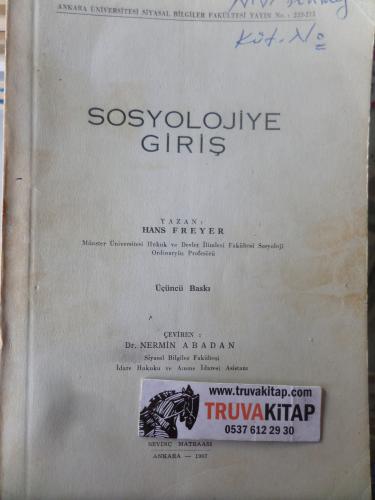 Sosyolojiye Giriş