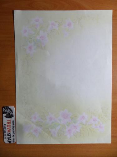 Çiçek Desenli Mektup Kağıdı
