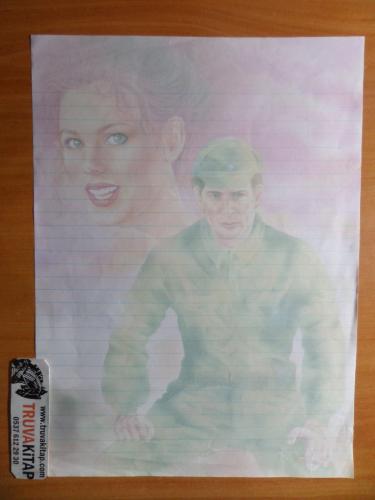 Asker Desenli Mektup Kağıdı