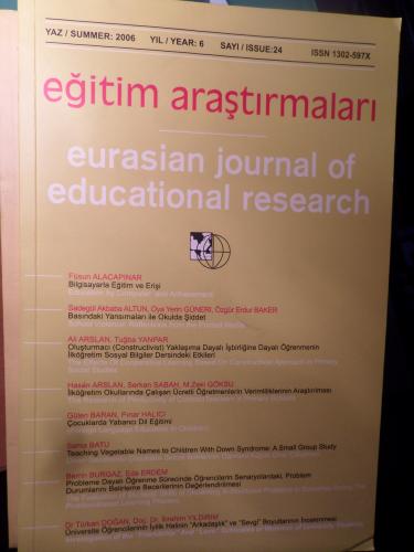 Eğitim Araştırmaları Yıl : 6 Sayı : 24
