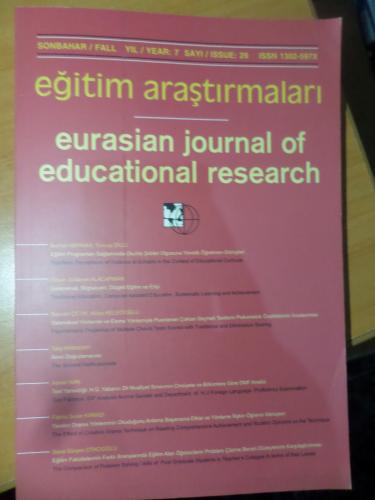 Eğitim Araştırmaları Yıl : 7 Sayı : 29
