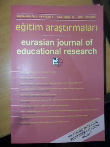 Eğitim Araştırmaları Yıl : 8 Sayı : 33
