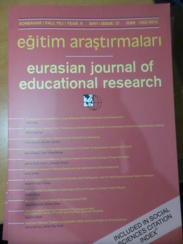 Eğitim Araştırmaları Yıl : 9 Sayı : 37