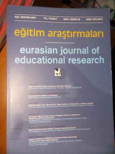 Eğitim Araştırmaları 2007 / 26