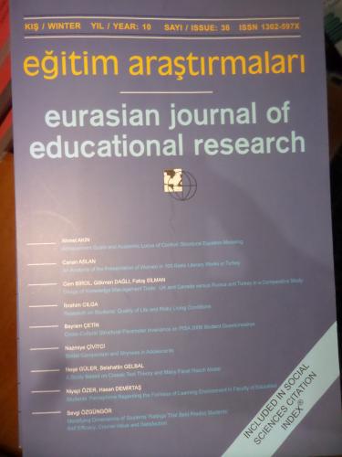 Eğitim Araştırmaları Yıl : 10 Sayı : 38