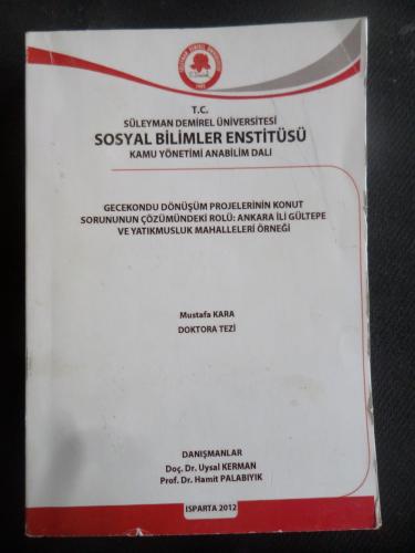 Süleyman Demirel Üniversitesi Sosyal Bilimler Enstitüsü Kamu Yönetimi Anabilim Dalı