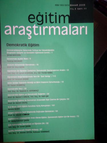 Eğitim Araştırmaları 2003 / 11