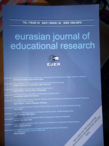 Eğitim Araştırmaları Yıl : 16 Sayı : 62