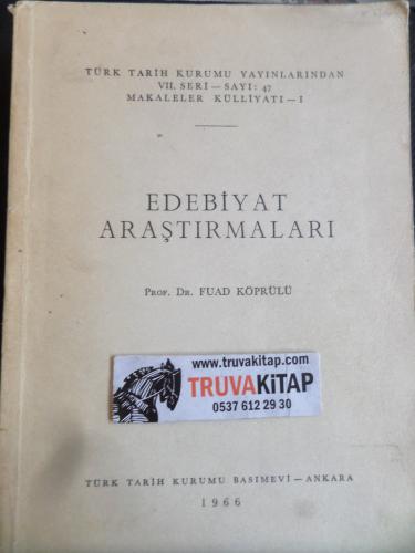 Edebiyat Araştırmaları Fuad Köprülü