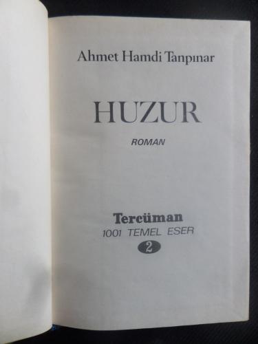Huzur Ahmet Hamdi Tanpınar