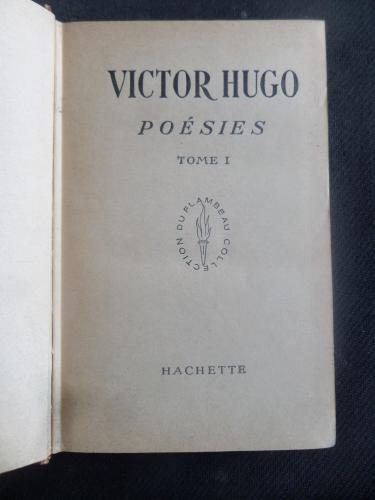 Poesies Tome 1 Victor Hugo