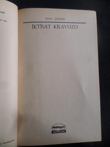 İktisat Kılavuzu Tevfik Çavdar