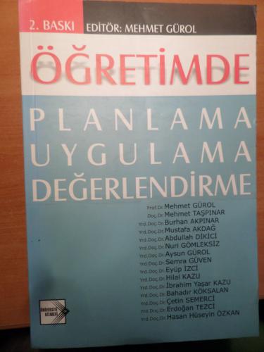 Öğretimde Planlama Uygulama Değerlendirme