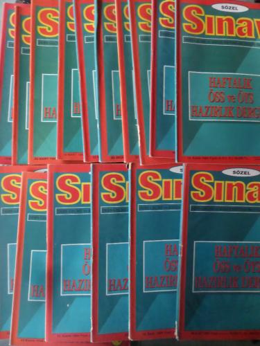 Sözel Sınav Haftalık ÖSS ve ÖYS Hazırlık Dergisi / 16 Adet