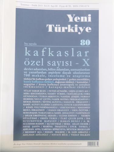Yeni Türkiye 2015 / 80 - Kafkaslar Özel Sayısı X