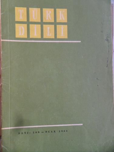 Türk Dili Dergisi 1965 / 160