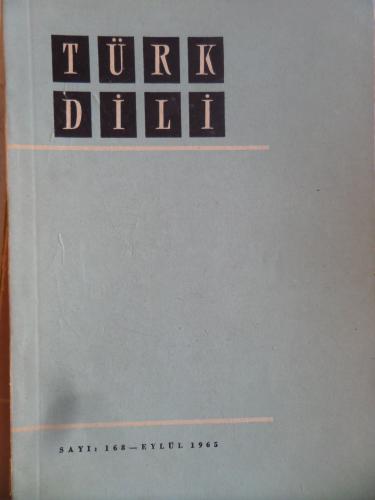 Türk Dili Dergisi 1965 / 168