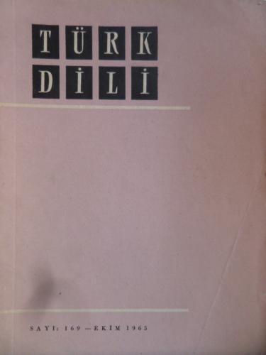 Türk Dili Dergisi 1965 / 169