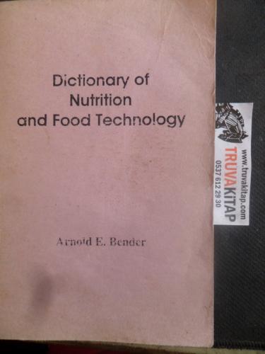 Dictionary of Nutrition and Food Technology Ders Notu