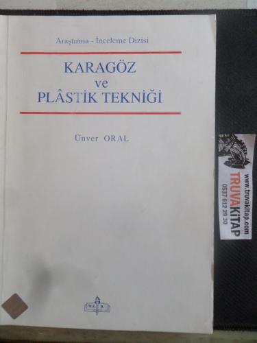 Karagöz ve Plastik Tekniği Ünver Oral