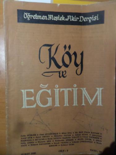 Köy ve Eğitim 1956 / 2 Öğretmen Meslek ve Fikir Dergisi