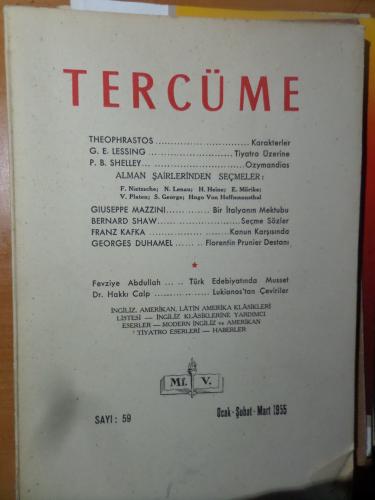 Tercüme 1955 / 59