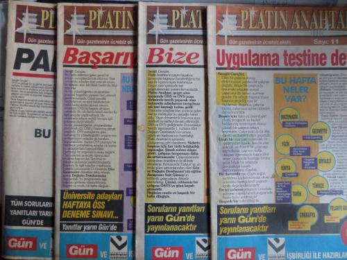 Platin Anahtar / Sayı: 11-12-13-19 (4 Adet)