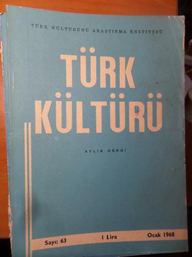 Türk Kültürü 1968 / 63
